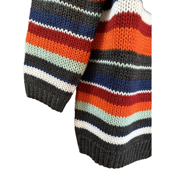 NWT Made With Love Women’s Striped Open Front Cardigan Multi Sz Medium V288 - Picture 3 of 6